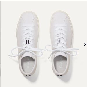 Rothy’s lace up sneaker bright white women 7.5 100% machine washable